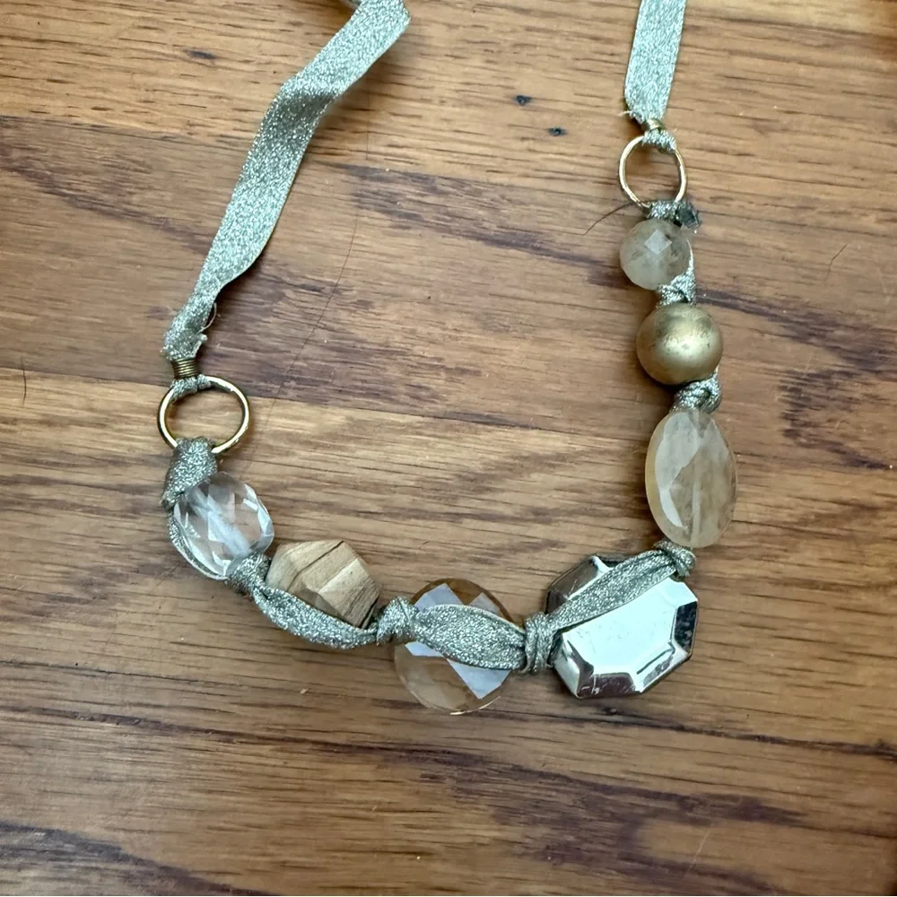 J Crew Crewcuts girls ribbon bead necklaces lot